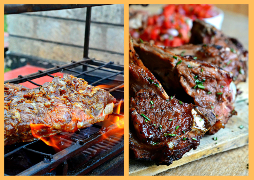 Nyama choma (roast meat)