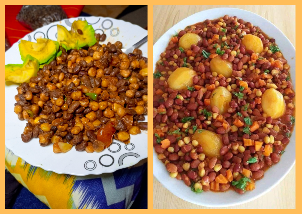 Two plates of Githeri